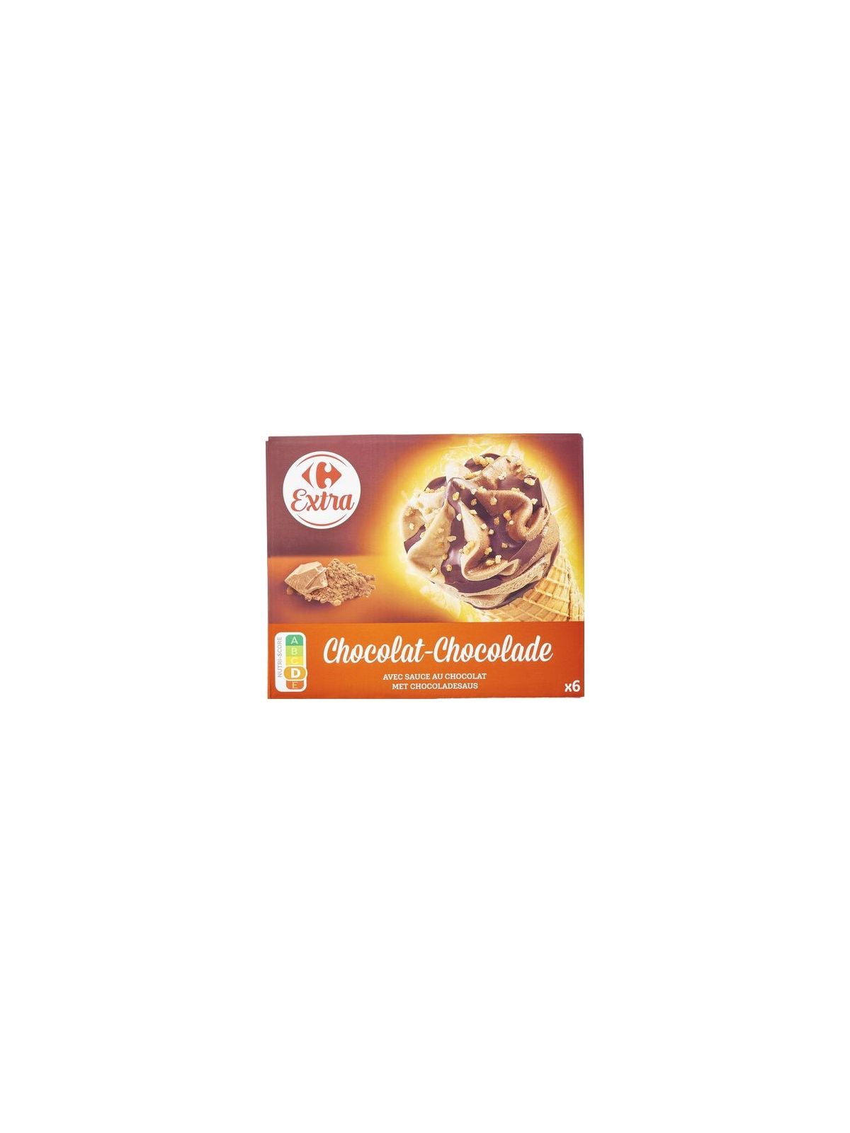 Glace Cône chocolat CARREFOUR EXTRA