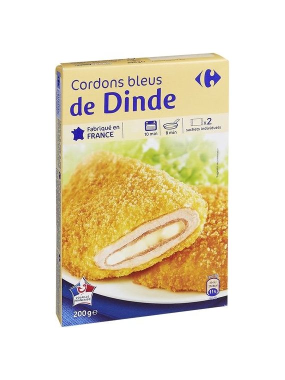 Cordons bleus de dinde CARREFOUR CLASSIC'