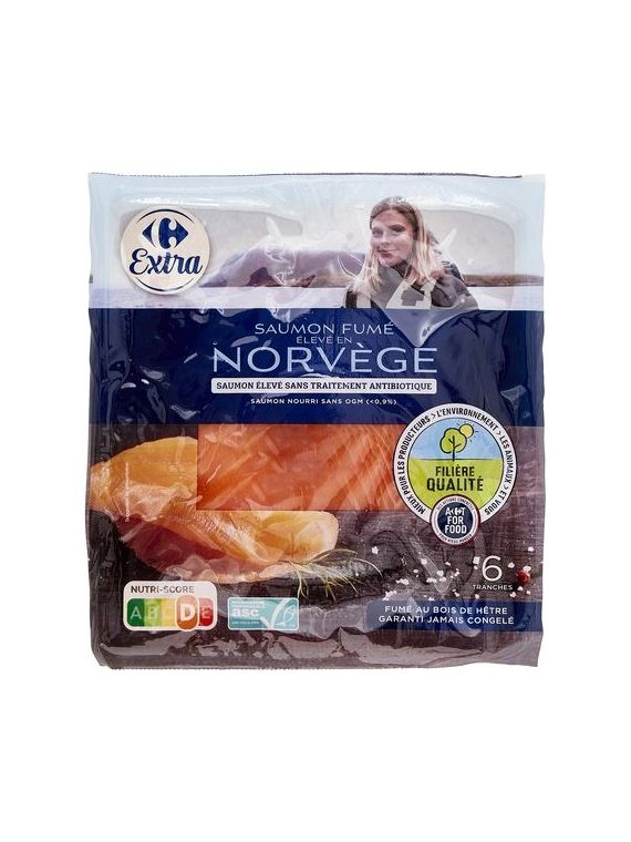 Saumon fumé Norvège CARREFOUR EXTRA