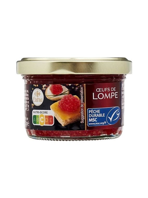 Œufs de lompe rouges CARREFOUR EXTRA