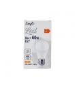 Ampoule LED E27 Standard Blanc-chaud Dépolie 60W X1 SIMPL