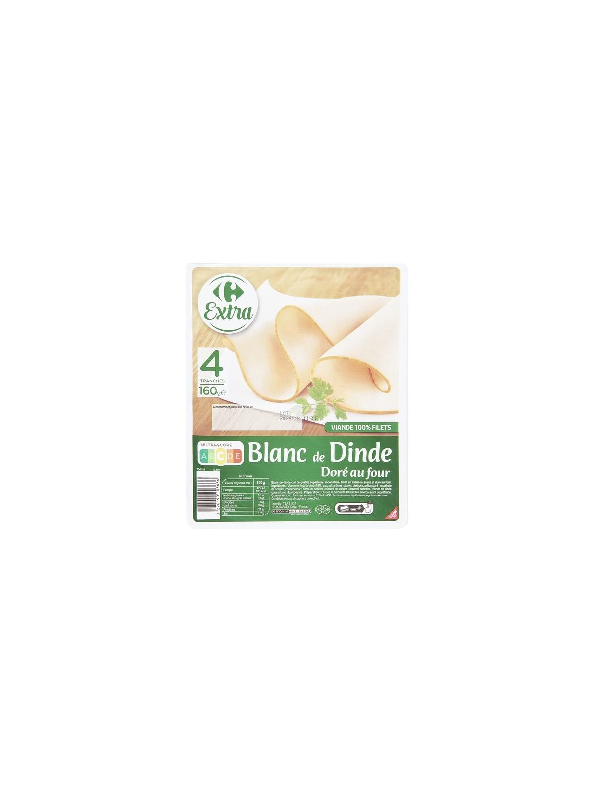 Blanc de dinde doré au four CARREFOUR EXTRA