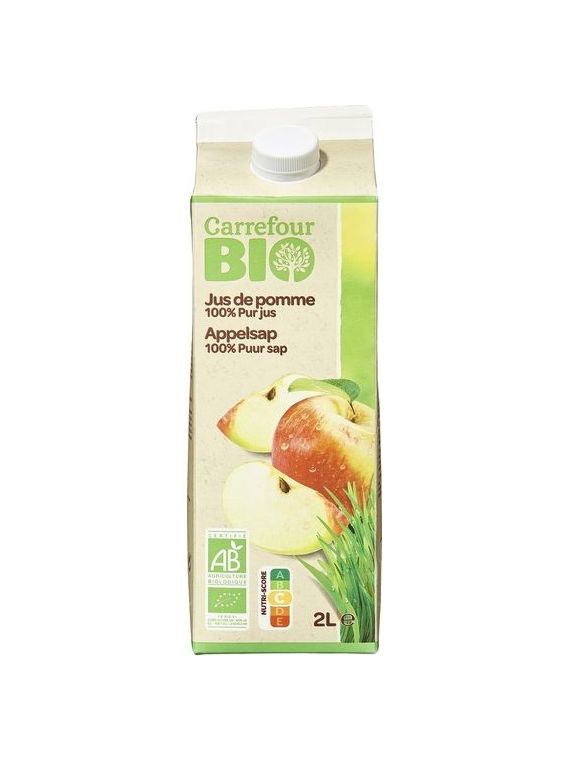 2L P.JUS POMME BIO CRF