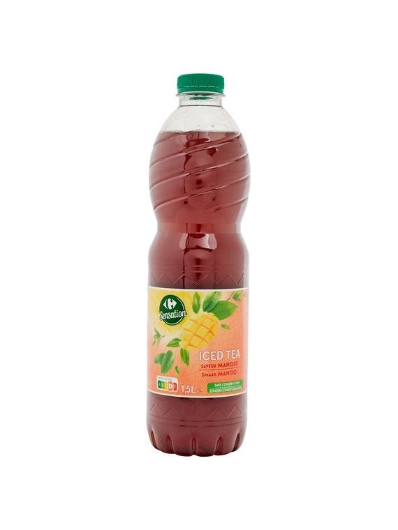 Boisson Iced Tea mangue CARREFOUR SENSATION