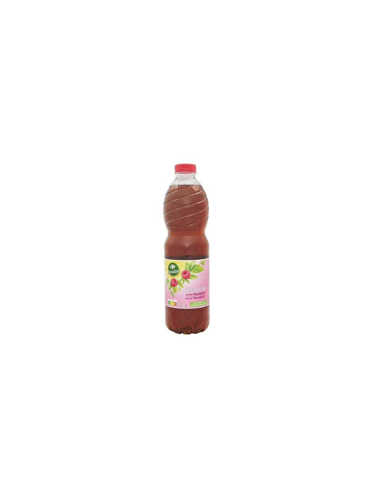 Boisson Iced Tea saveur framboise CARREFOUR