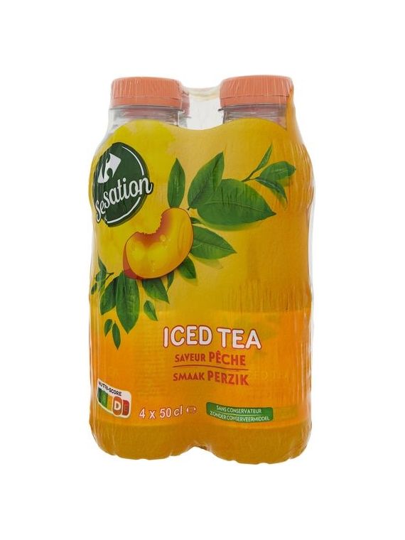 Boisson Iced Tea saveur pêche CARREFOUR SENSATION