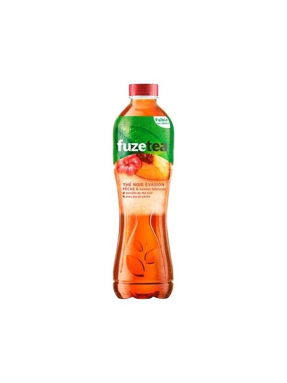 Boisson au thé glacé pêche saveur hibiscus FUZE TEA