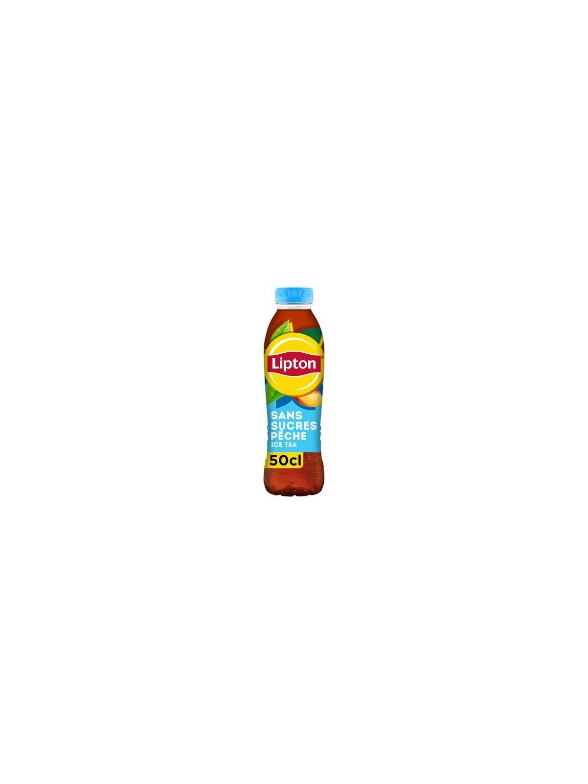 Boisson au thé pêche ice tea sans sucre LIPTON