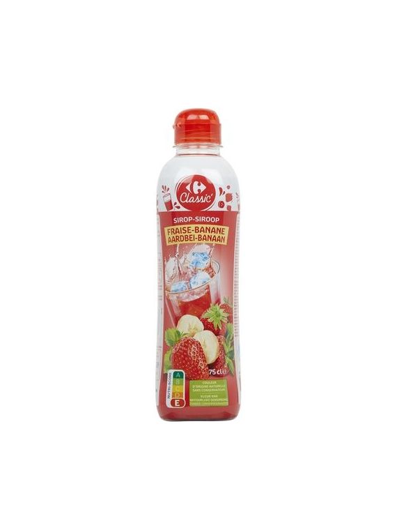 75CL SIROP FRAISE/BAN.CRF