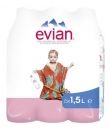 6X1.5L EAU MIN.NAT.EVIAN PET