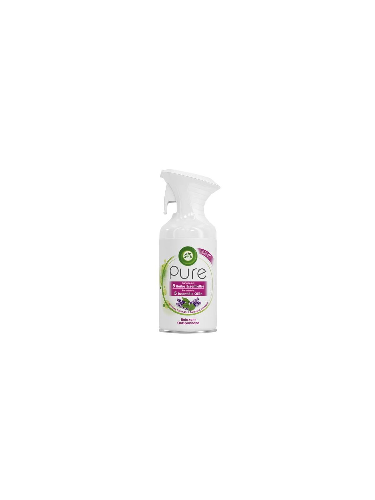 Spray aérosol désodorisant Pure Huiles Essentielles Relaxant AIRWICK