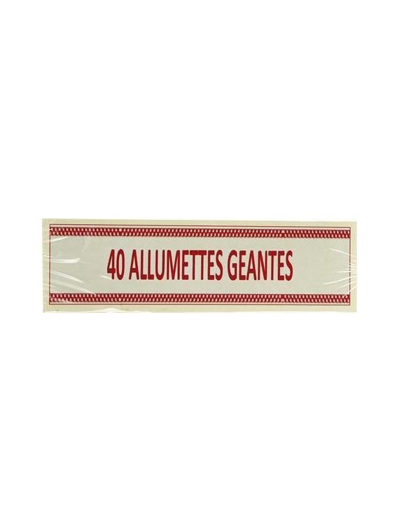 1X40 ALLUMETTES GEANTES PP