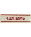 1X40 ALLUMETTES GEANTES PP