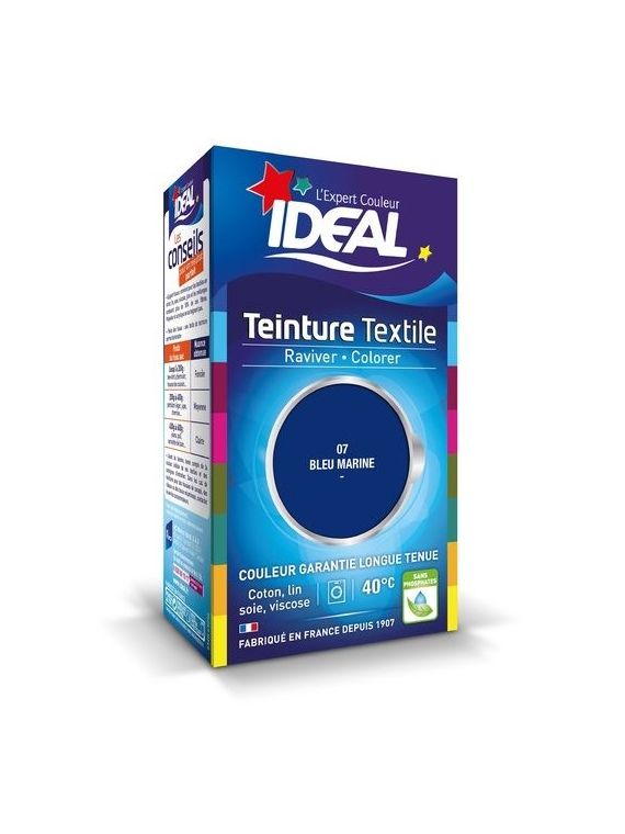 Teinture Textile Bleu Marine IDÉAL