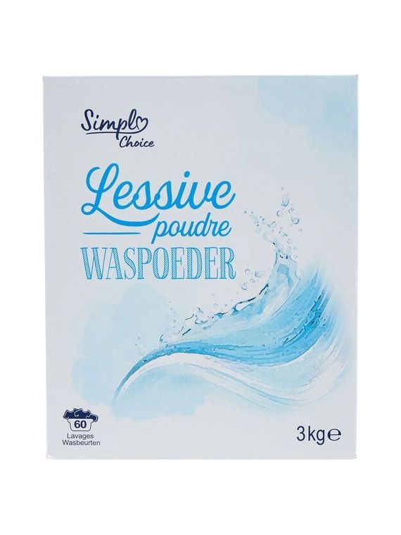 3KG  LESSIVE POUDRE SIMPL