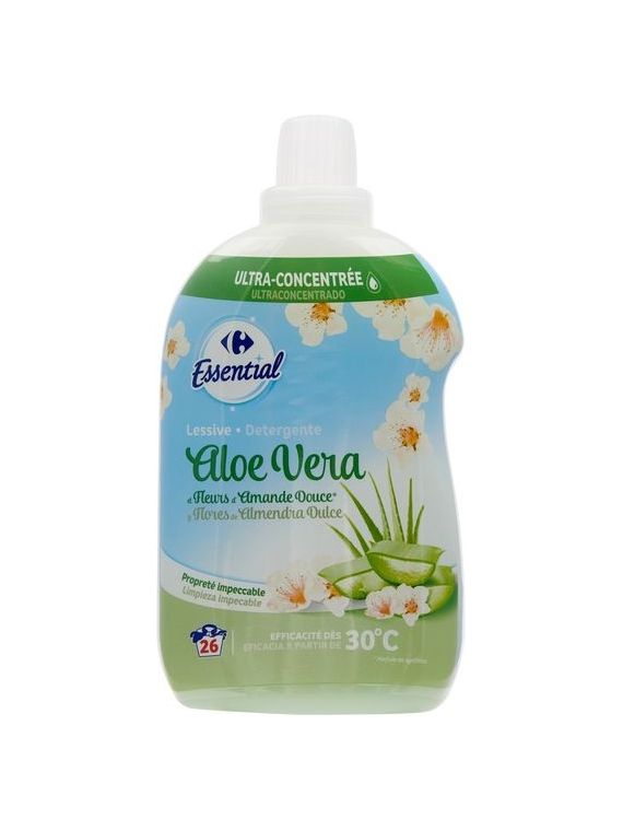 Lessive Aloe vera amande douce CARREFOUR ESSENTIAL