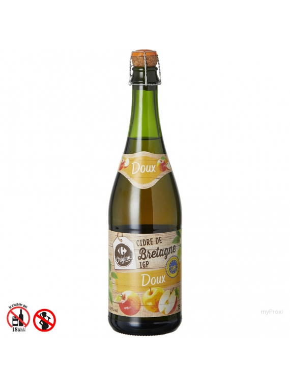 75CL CIDRE 2.5% DOUX CRF