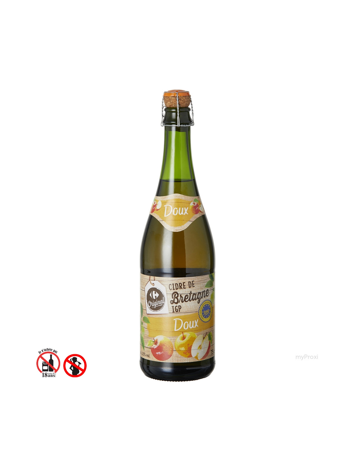 75CL CIDRE 2.5% DOUX CRF