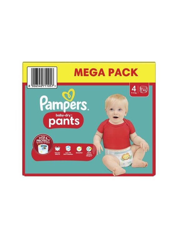 Couches-Culottes Baby-Dry Pants Taille 4 9Kg-15Kg PAMPERS