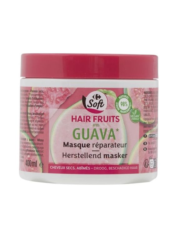 Masque cheveux réparateur goyave Hair Fruits CARREFOUR SOFT