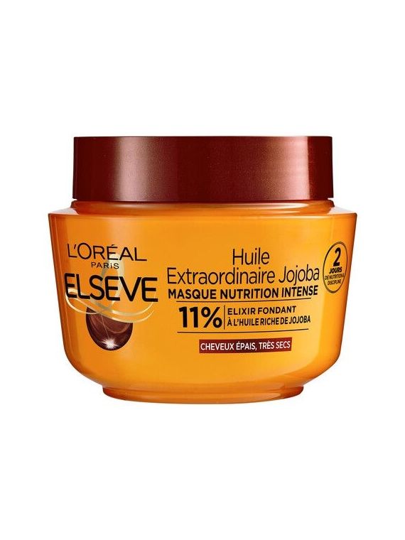 Masque Cheveux Nutrition Intense Cheveux Très Secs Huile Extraordinaire Jojoba ELSEVE