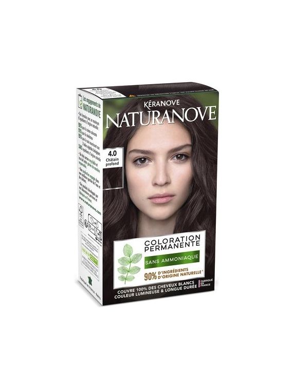 Coloration Permanente Naturanove châtain foncé 4.0 KERANOVE