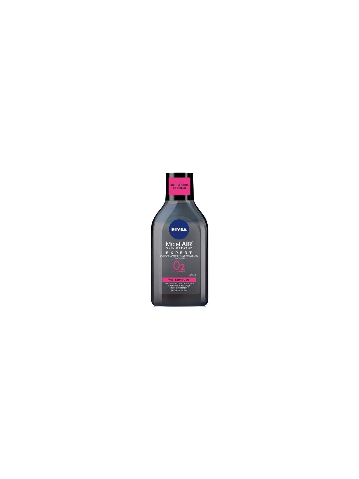 400ML BIPHASE BLACK MICEL.