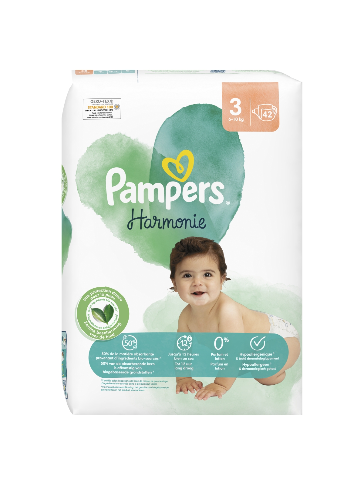 Couches Bébé Harmonie Taille 3 6Kg - 10Kg PAMPERS