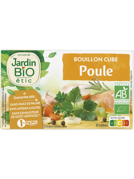 Bouillons de cubes poule Bio JARDIN BIO ETIC