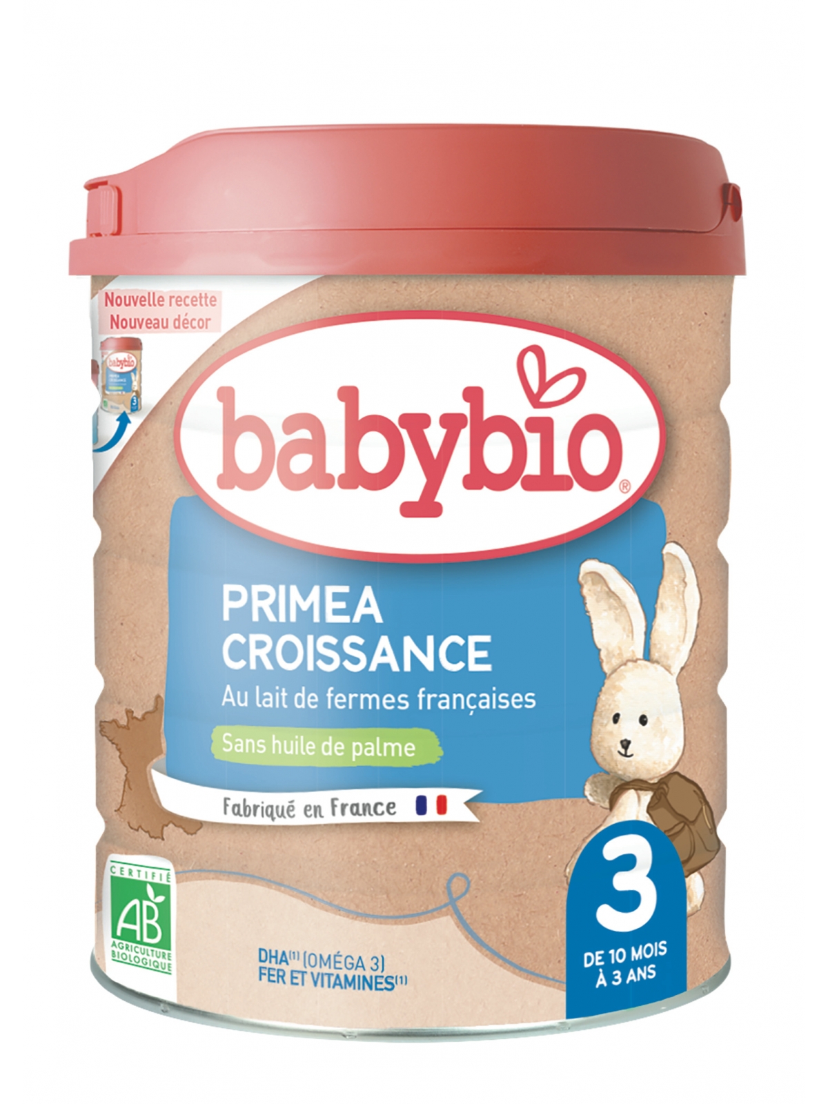 Lait bébé en Poudre 3ème âge Primea croissance Bio BABYBIO