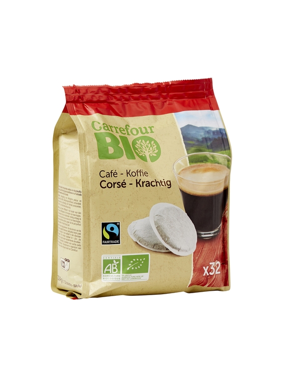 Café Dosettes Corsé CARREFOUR BIO