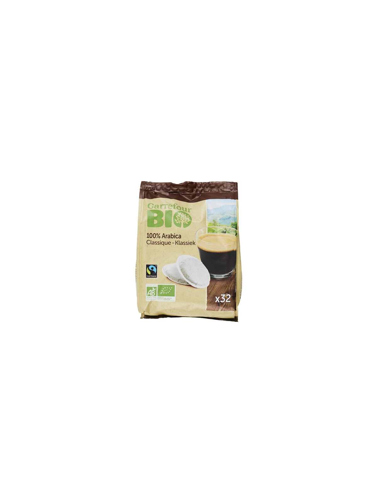 Café Dosettes 100% Arabica Classiques CARREFOUR BIO