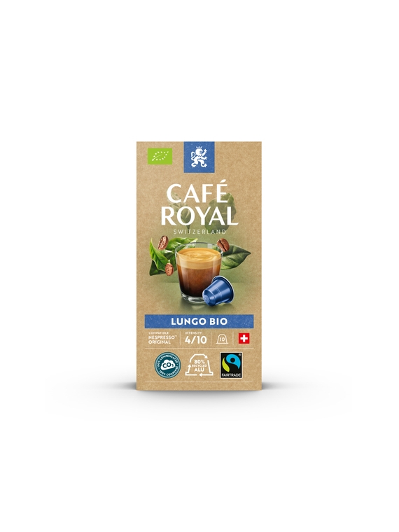 Café Capsules Compatibles Nespresso Bio Lungo CAFE ROYAL