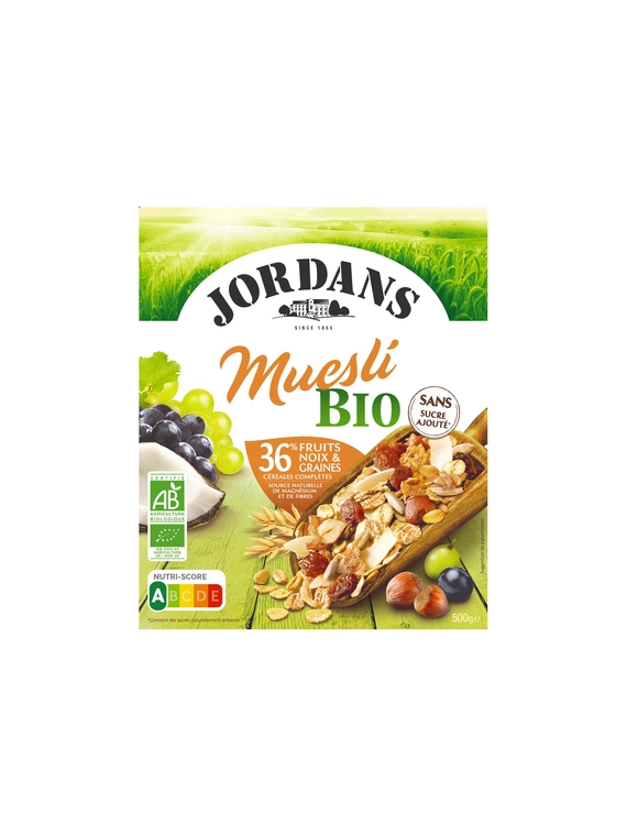 Muesli Bio aux Fruits Noix & Graines JORDANS