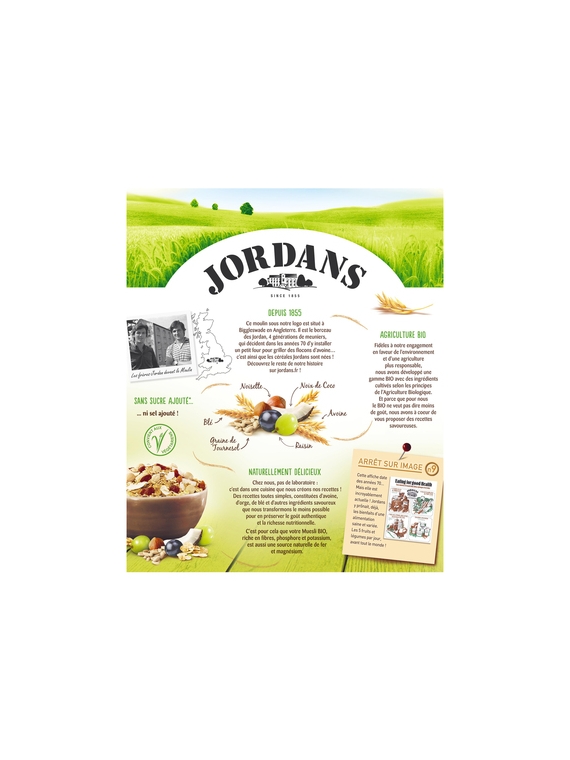 Muesli Bio aux Fruits Noix & Graines JORDANS