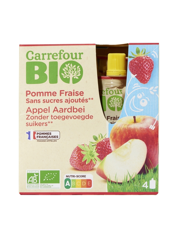 Desserts Pomme Fraise CARREFOUR BIO