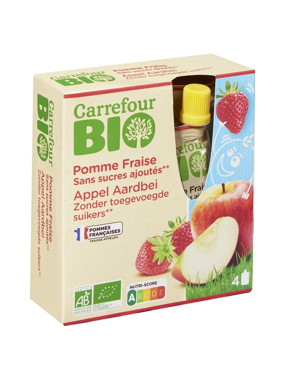 Desserts Pomme Fraise CARREFOUR BIO