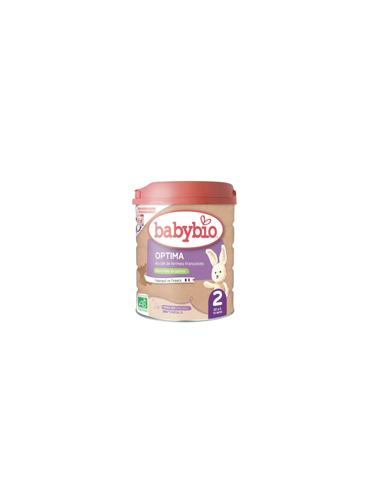 Lait Bébé en Poudre 2ème âge Optima BABYBIO