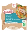 Plat bébé dès 15 mois, Légumes Saumon Riz de Camargue Bio BABYBIO