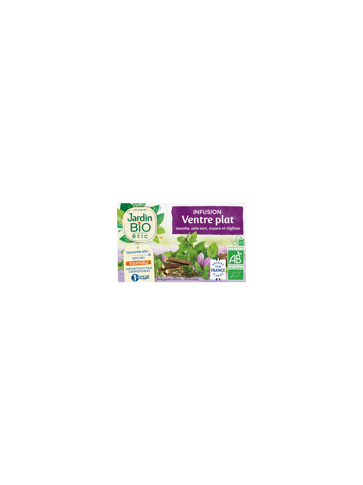 Infusion Bio Ventre plat JARDIN BIO