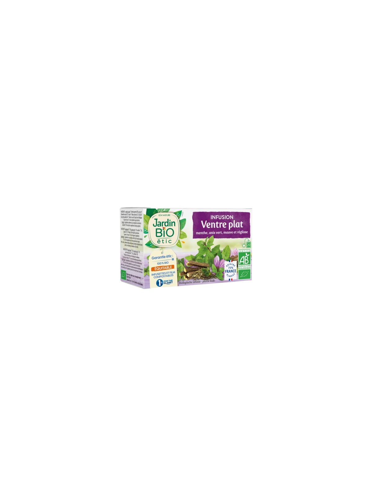 Infusion Bio Ventre plat JARDIN BIO