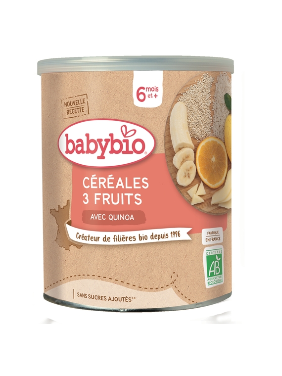 Céréales 3 Fruits BABYBIO