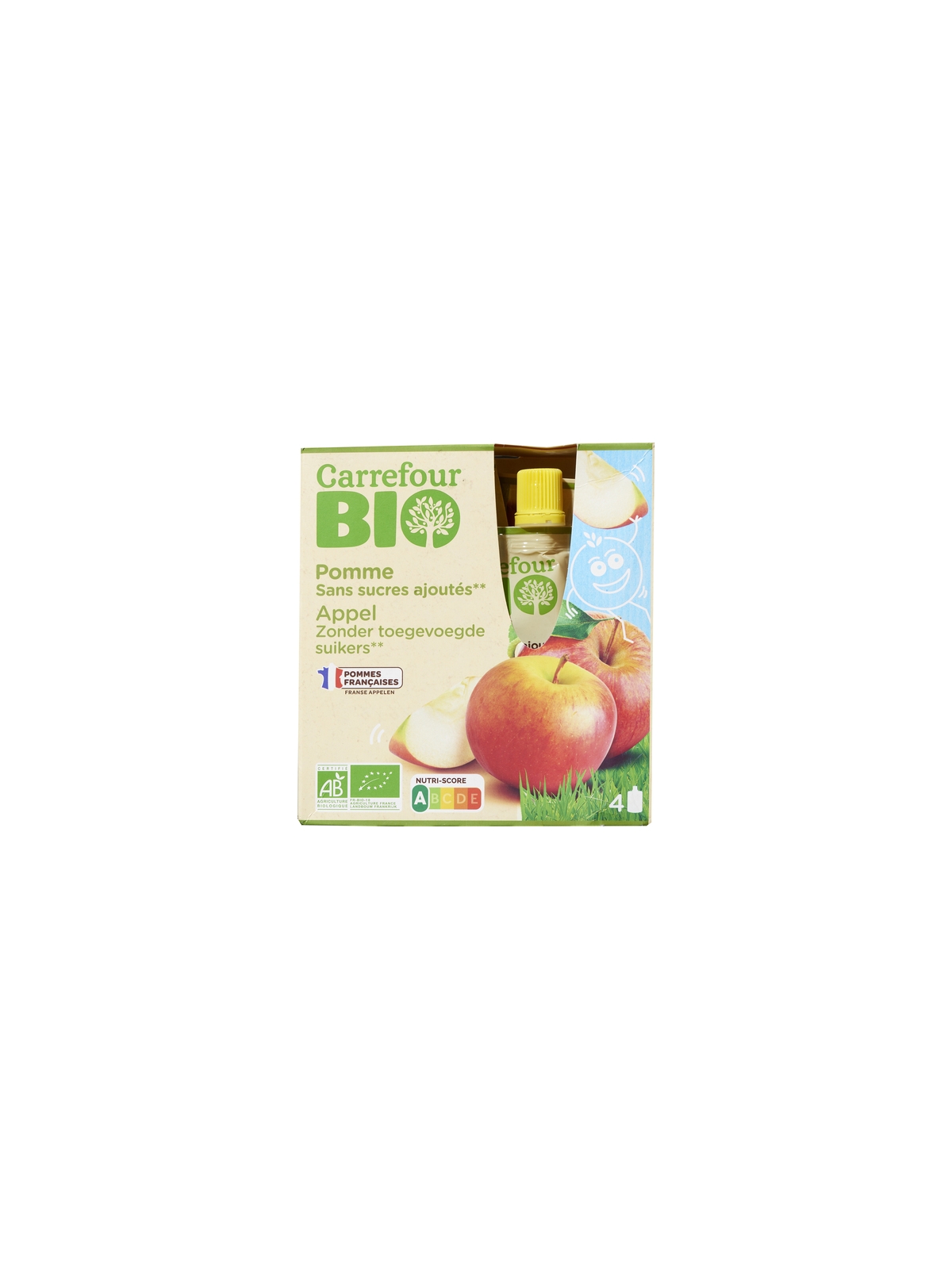 Compote Pomme CARREFOUR BIO