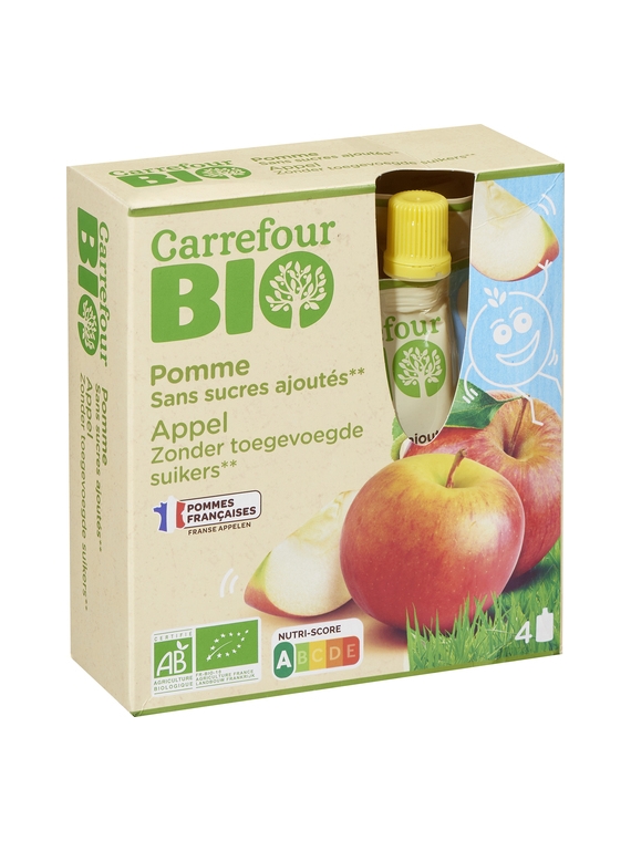 Compote Pomme CARREFOUR BIO