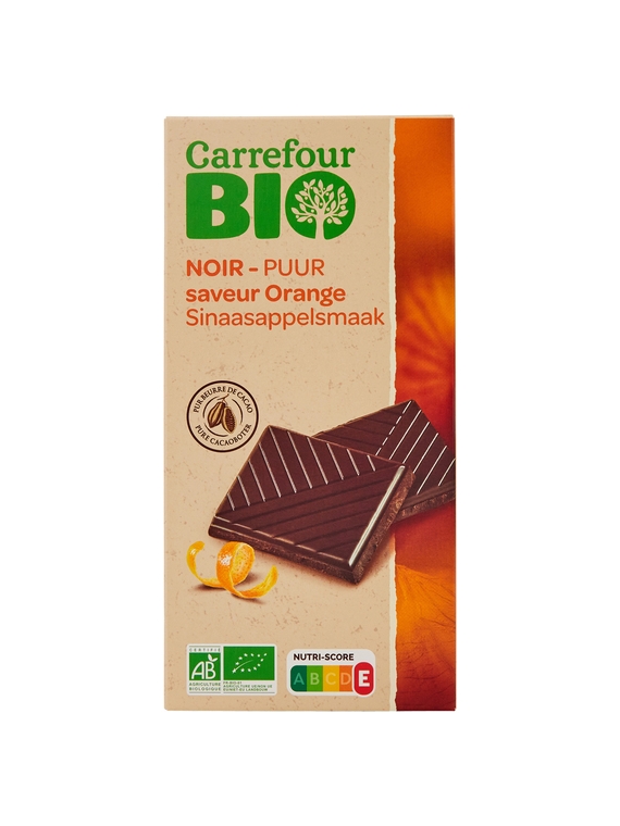 Chocolat noir Saveur Orange CARREFOUR BIO