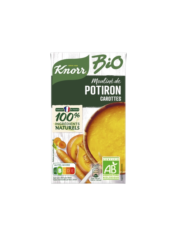 Soupe Moulinée De Potiron Carotte Bio KNORR