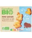 Biscuits Mini Safari Au Chocolat Au Lait CARREFOUR BIO