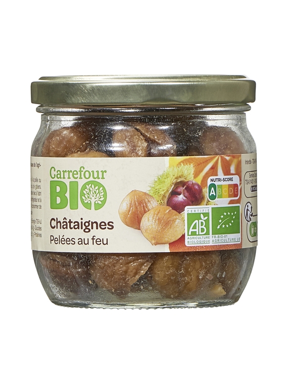 Châtaignes Pelées Au Feu CARREFOUR BIO