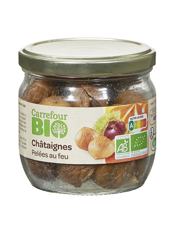 Châtaignes Pelées Au Feu CARREFOUR BIO