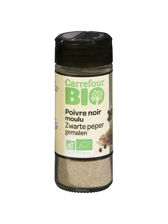 Poivre Noir Moulu CARREFOUR BIO